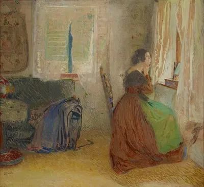 Комната в старом лесном доме by Зигмунд Уолтер Хампель, 1905 — digital art print download