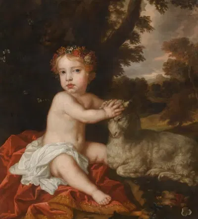 Портрет принцессы Изабеллы (1676-1680), дочери короля Джеймса II и Марии Моденской by Сэр Питер Лели, 1676-1680 — digital…