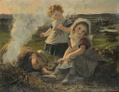 The Bonfire by Sophie Anderson — digital art print download