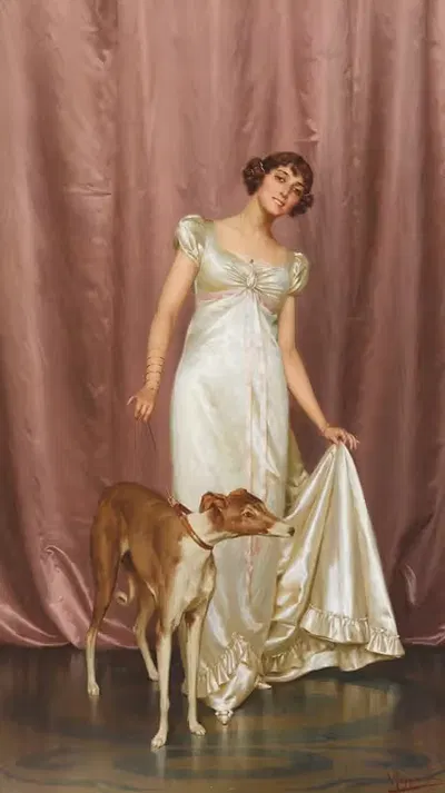 An Elegant Lady by Vittorio Reggianini — digital art print download