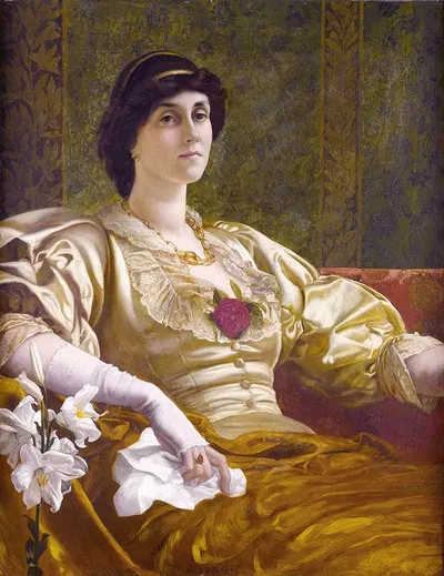 Этель Берта Харрисон by Уильям Блейк Ричмонд, 1851-1916 — digital art print download