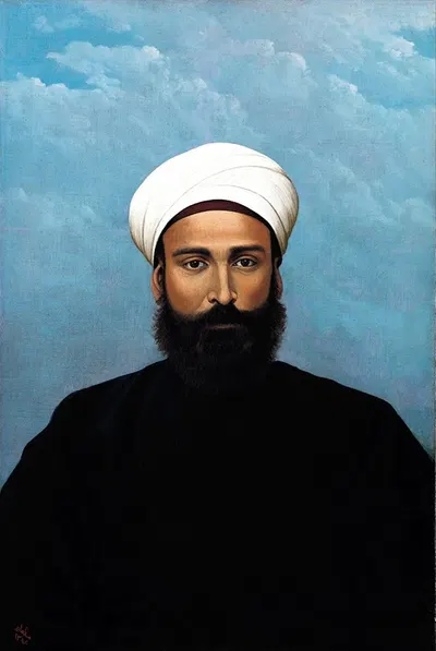 Portrait Of Mohamed Darouich Al Allousi by Abdul Qadir Al-Rassam, 1924 — digital art print download