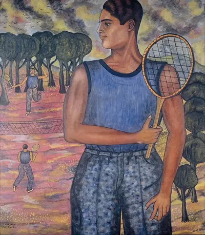 Портрет Хьюго Тилгмана (Теннисиста) by Абрахам Анхель, 1924 — digital art print download