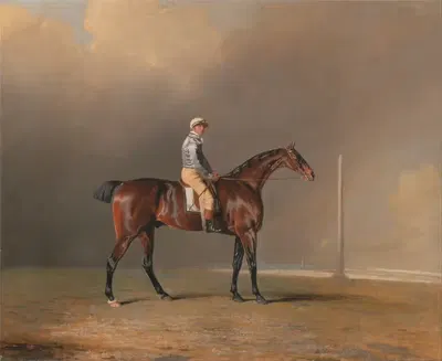 Diamond, With Dennis Fitzpatrick Up by Benjamin Marshall, 1799 — digital art print download