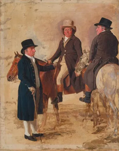 John Hilton, Judge Of The Course At Newmarket; John Fuller, Clerk Of The Course; And John Stevens, A… by Benjamin Marshall…