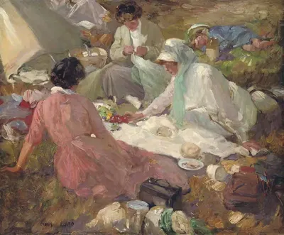 The Picnic by Cyrus Cincinatto Cuneo — digital art print download