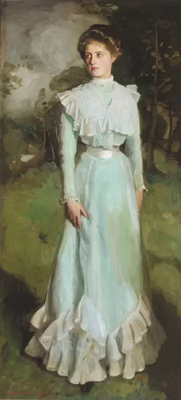 Портрет мисс Изабеллы Нэрн by Харрингтон Манн, 1901 — digital art print download