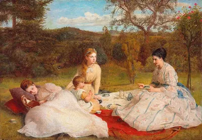 Пикник by Джеймс Арчер, 1870 — digital art print download