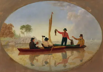 Какой улов! by Джеймс Гудвин Клони, 1855 — digital art print download