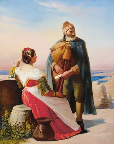 Любовное письмо by Жан-Клод Бонфон, 1830 — digital art print download