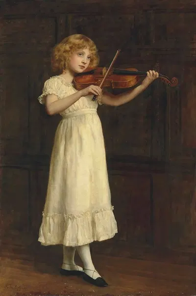 The Sonatina by John Collier, 1883 — digital art print download