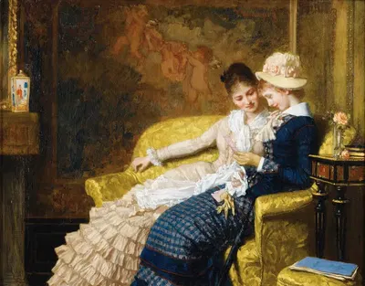 Любовное письмо by Джозеф Шеуренберг, 1880 — digital art print download