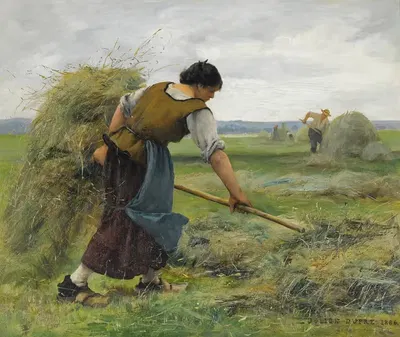 Жнецы by Жюльен Дюпре, 1886 — digital art print download