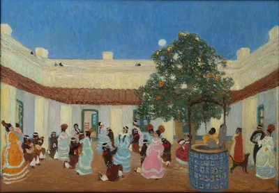Patio by Pedro Figari — digital art print download