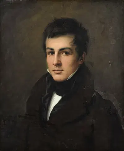 Portrait Of Edouard Bertin by Pierre-Louis De Laval, 1815 — digital art print download