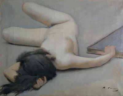 Female Nude by Ramón Casas, 1894 — digital art print download