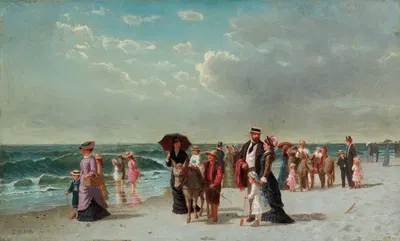 Поездки на осле на пляже by Самуэль С. Карр — digital art print download