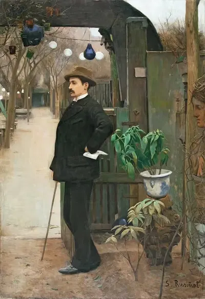 Portrait Of Miquel Utrillo by Santiago Rusiñol — digital art print download