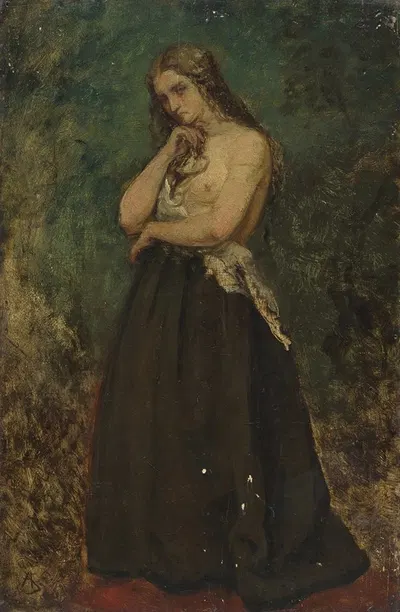 Study of a Model by Alfred Stevens — digital art print download