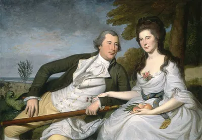 Бенджамин и Элеонор Риджли Ламинг by Чарльз Уилсон Пил, 1788 — digital art print download