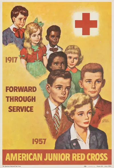 American Junior Red Cross by Amos Sewell, 1956 — digital art print download