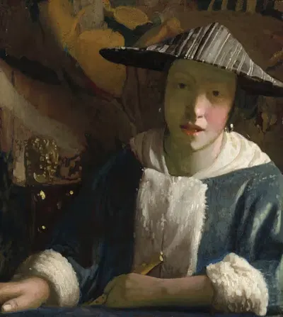 Girl with a Flute by Johannes Vermeer — digital art print download