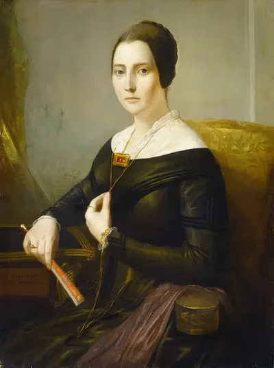Elizabeth Oakes Prince Smith (Mrs. Seba Smith) by John Paradise, c. 1845 — digital art print download