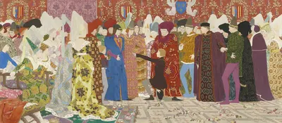 Ее обращение к дофину (серия Жанны д'Арк – II) by Луи Морис Буте де Монвель, 1906 — digital art print download