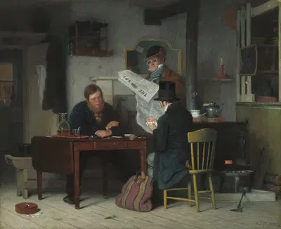 Ожидание автобуса by Ричард Кейтон Вудвилл, 1851 — digital art print download
