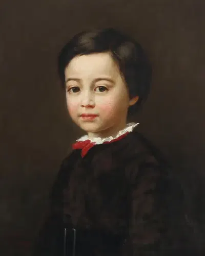 Portrait of a boy by Adalbert Begas, 1865 — digital art print download
