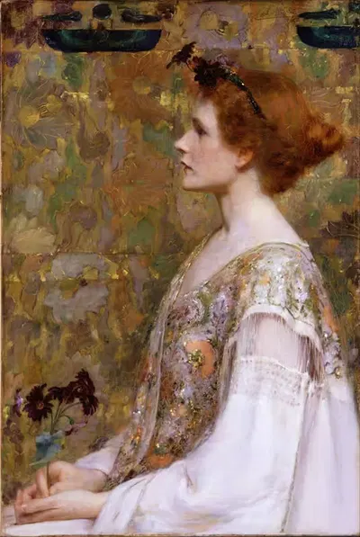 Woman with Red Hair by Albert Herter — digital art print download