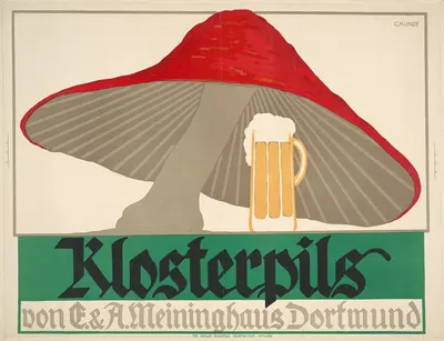 Klosterpils, von E & A Meininghaus, Dortmund by Carl Kunze, 1912 — digital art print download
