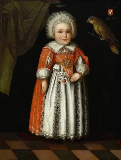 Johanna Katharina Steiger, Aged 2 by Albrecht Kauw, 1643 — digital art print download