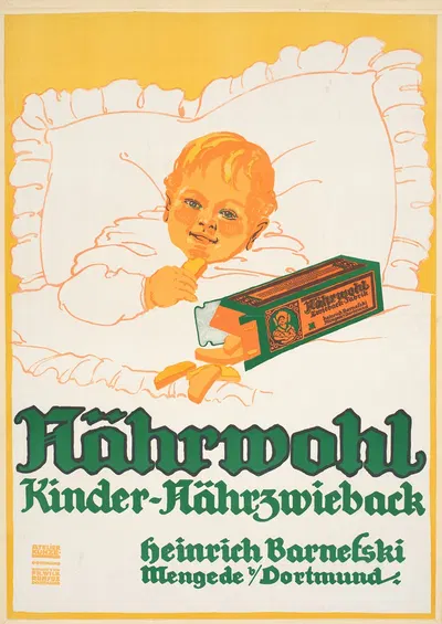 Nährwohl, Kinder-Nährzwieback, Heinrich Barnefski by Carl Kunze — digital art print download