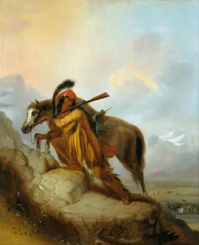 Скальп by Альфред Джейкоб Миллер — digital art print download