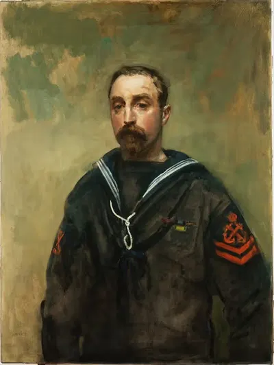 Младший офицер Э. Питчер, VC, 1918 by Амброуз Макивой, 1918 — digital art print download