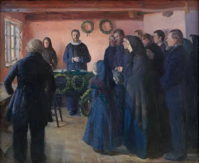 A Funeral by Anna Ancher, 1891 — digital art print download