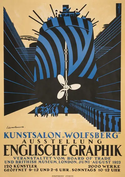 Englische Graphik by Эдвард Уэдсворт, 1923 — digital art print download