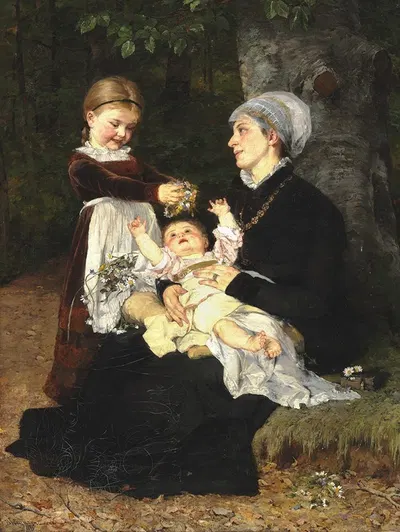 Визит к Амме by Берта Вегманн, 1878 — digital art print download