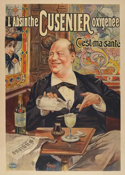 L'absinthe Cusenier Oxygénée by Francisco Tamagno, 1896 — digital art print download