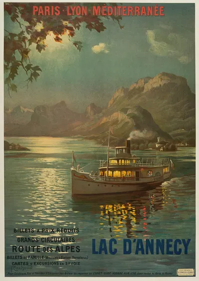Lac d'Annecy, Plm by François Cachoud — digital art print download