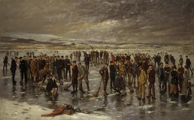 Curling at Carsebreck by Charles Martin Hardie — digital art print download