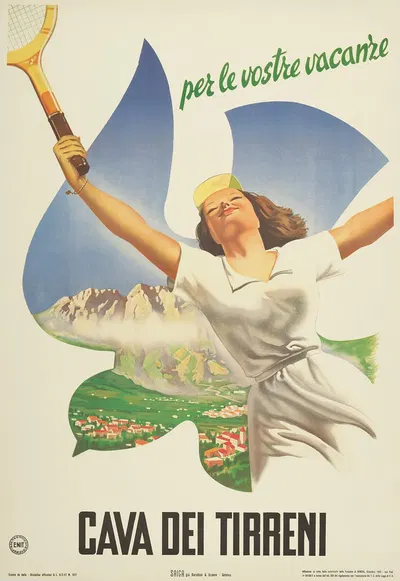 Cava Dei Tirreni by Gino Boccasile, 1950 — digital art print download