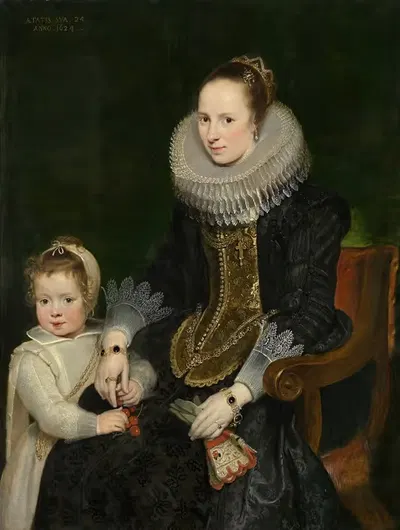 Mother and child by Cornelis de Vos — digital art print download