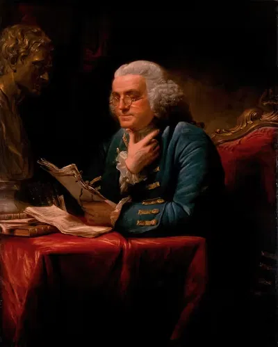 Benjamin Franklin by David Martin — digital art print download