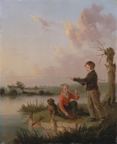 The Young Anglers by Edmund Bristow — digital art print download