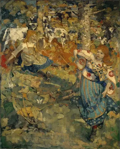 Лето by Эдвард Аткинсон Хорнел — digital art print download
