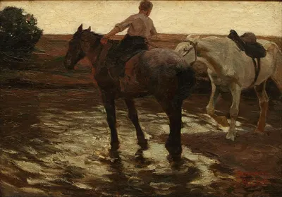 Лошади by Фернандо Фадер, 1904 — digital art print download