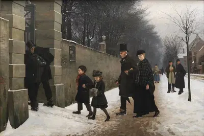 Похороны by Франц Хеннингсен — digital art print download