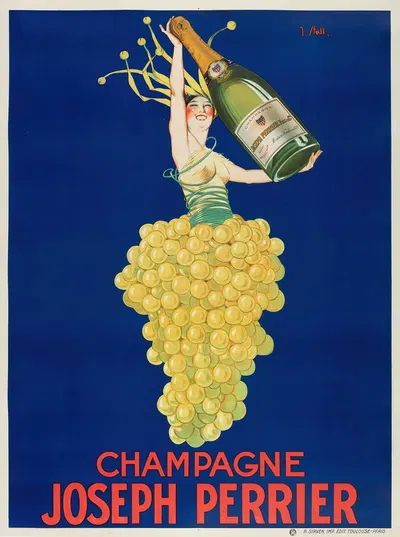 Champagne Joseph Perrier by Joseph Stall, c.1929 — digital art print download